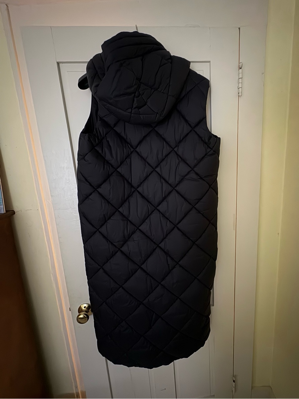 Barbour Black Long Quilted Vest - Picture 3 of 6